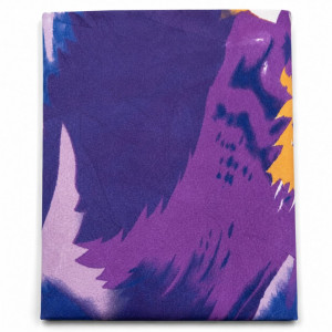 Royal Amethyst Brushstroke Stock Vintage Fabric
